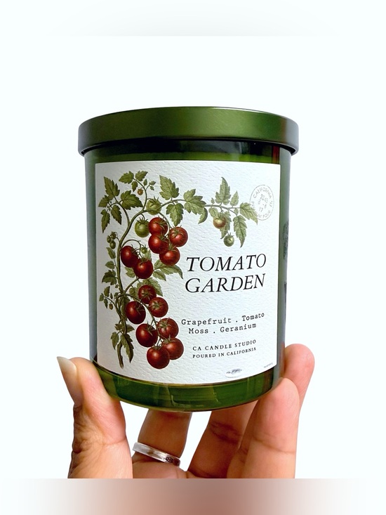 Leoben Company Other - Leoben Company Tomato Garden Scented Candle - Green Glass Jar